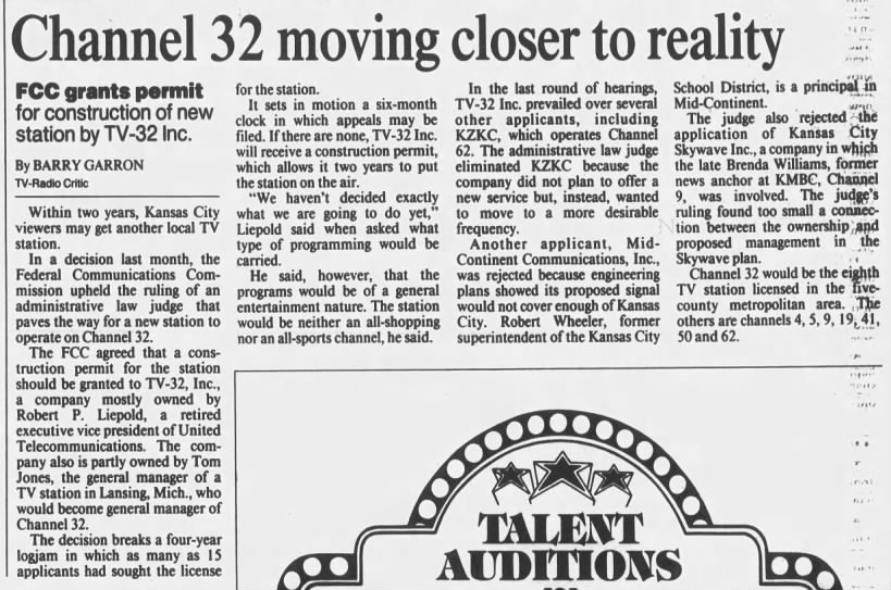 Channel 32 moving closer to reality