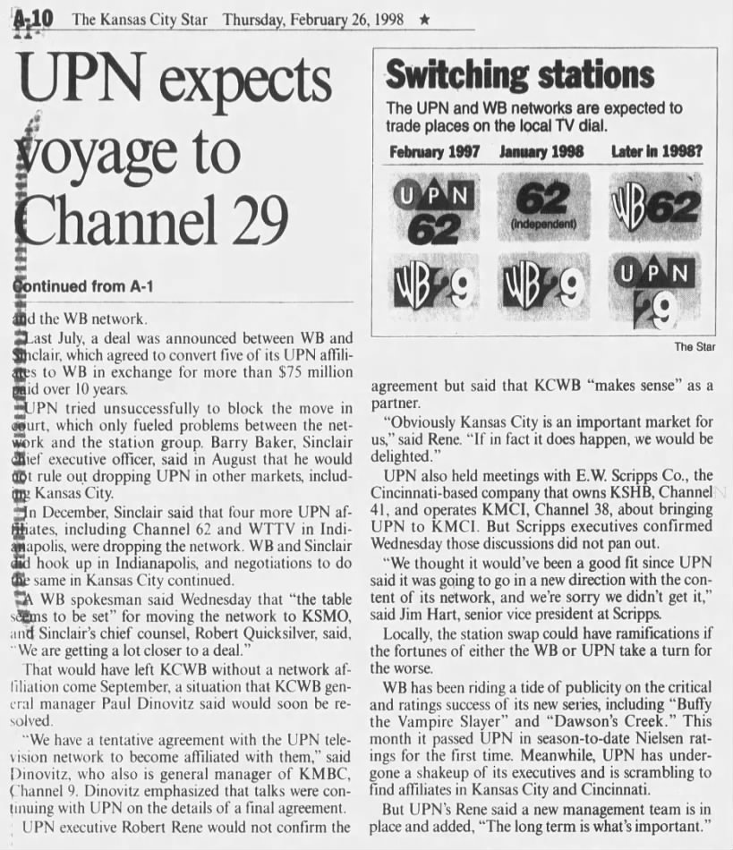 UPN expects voyage to Channel 29