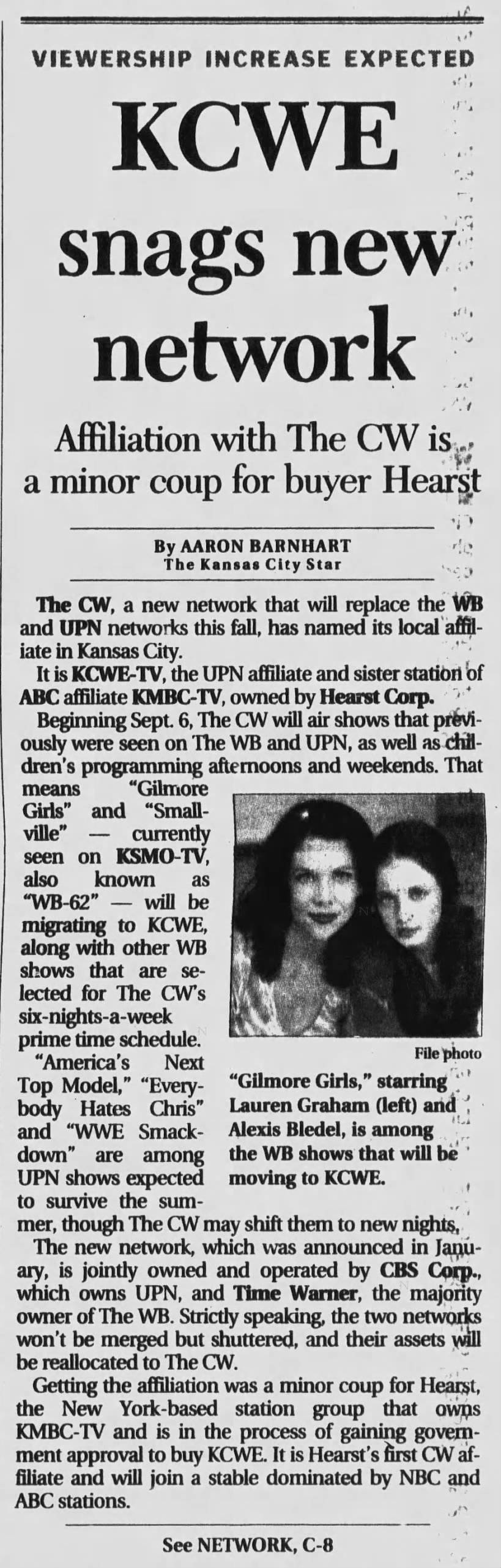 KCWE snags new network: Affiliation with The CW is a minor coup for buyer Hearst