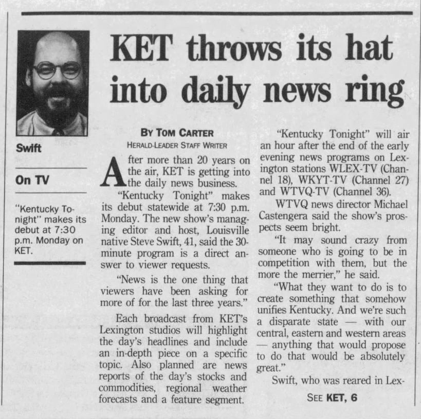 KET throws its hat into daily news ring