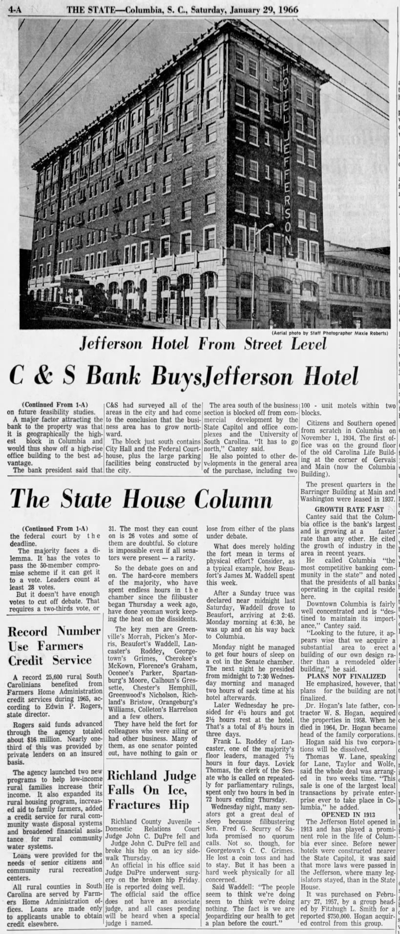 C & S Bank Buys Jefferson Hotel