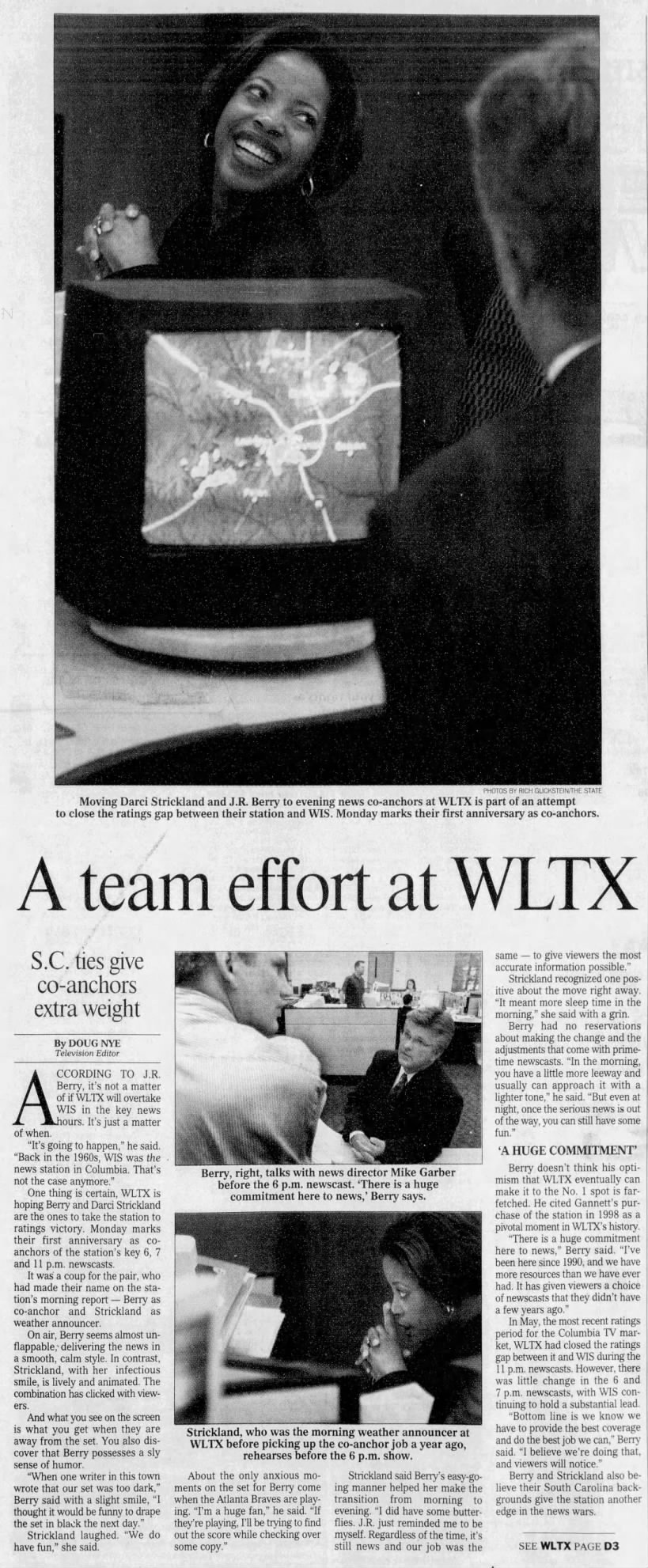 A team effort at WLTX: S.C. ties give co-anchors extra weight