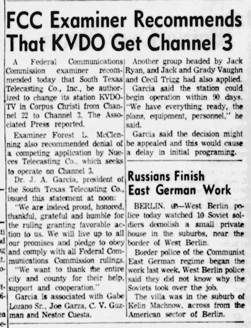 FCC Examiner Recommends That KVDO Get Channel 3