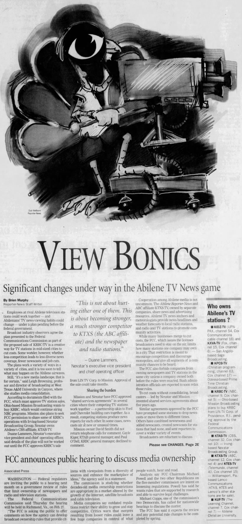 View Bonics: Significant changes under way in the Abilene TV News game