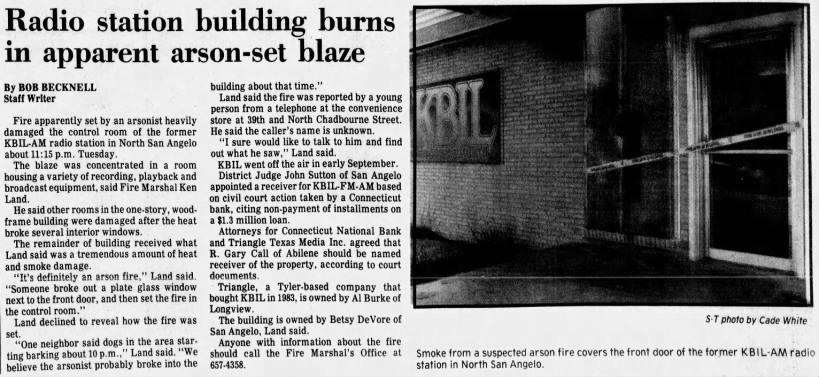Radio station building burns in apparent arson-set blaze