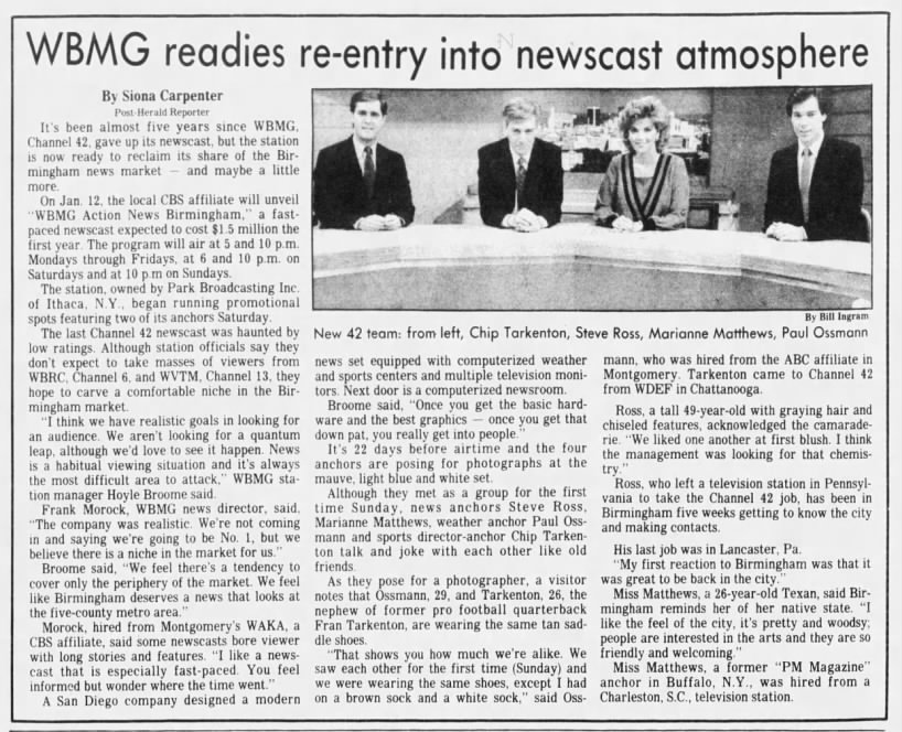 WBMG readies re-entry into newscast atmosphere