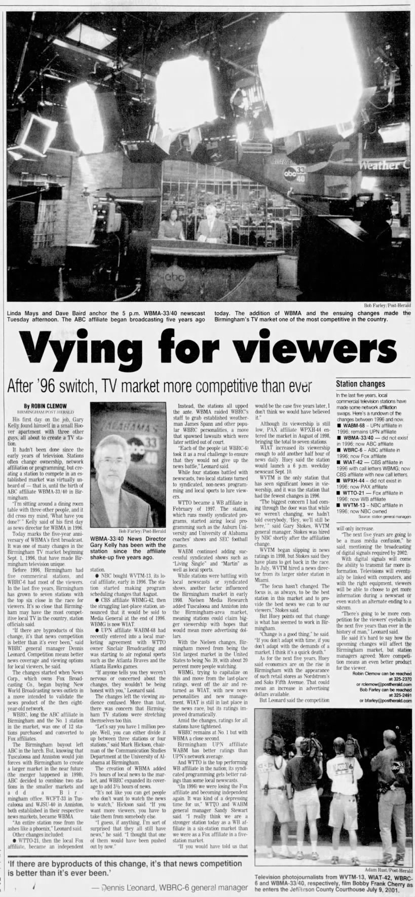 Vying for viewers: After '96 switch, TV market more competitive than ever