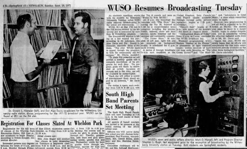 WUSO Resumes Broadcasting Tuesday