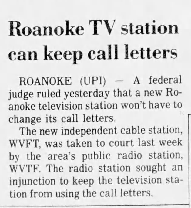 Roanoke TV station can keep call letters