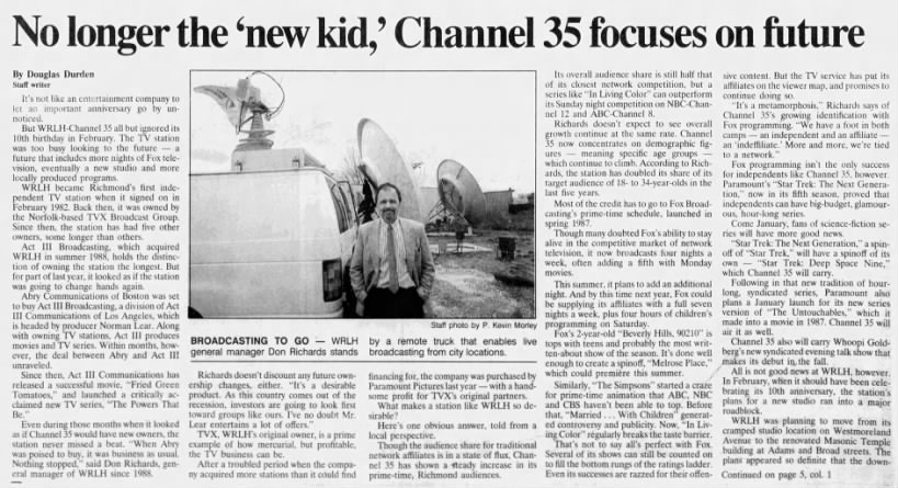 No longer the 'new kid,' Channel 35 focuses on future