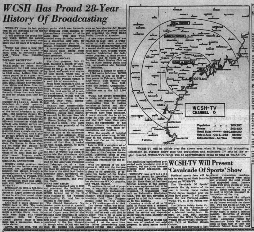 WCSH Has Proud 28-Year History Of Broadcasting