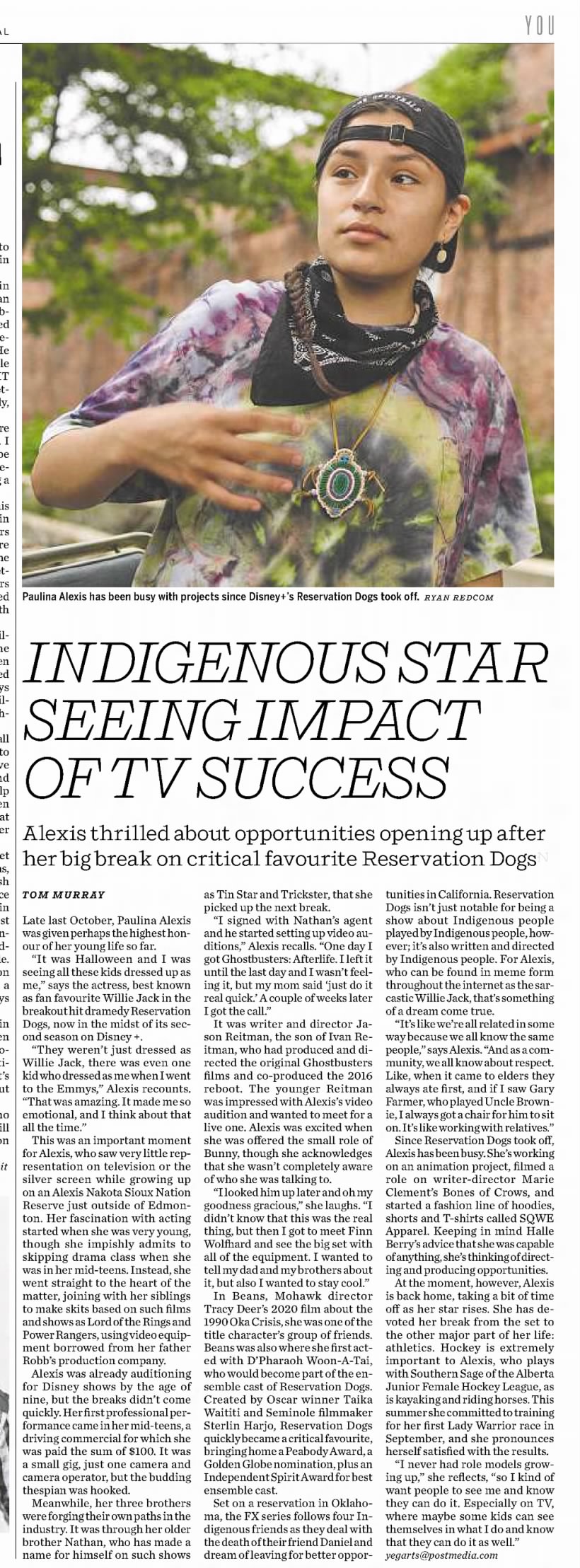 Indigenous star seeing impact of TV success