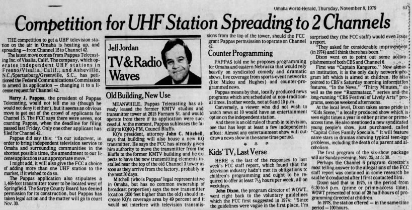Competition for UHF Station Spreading to 2 Channels