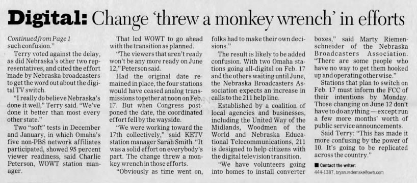 Digital: Change 'threw a monkey wrench' in efforts
