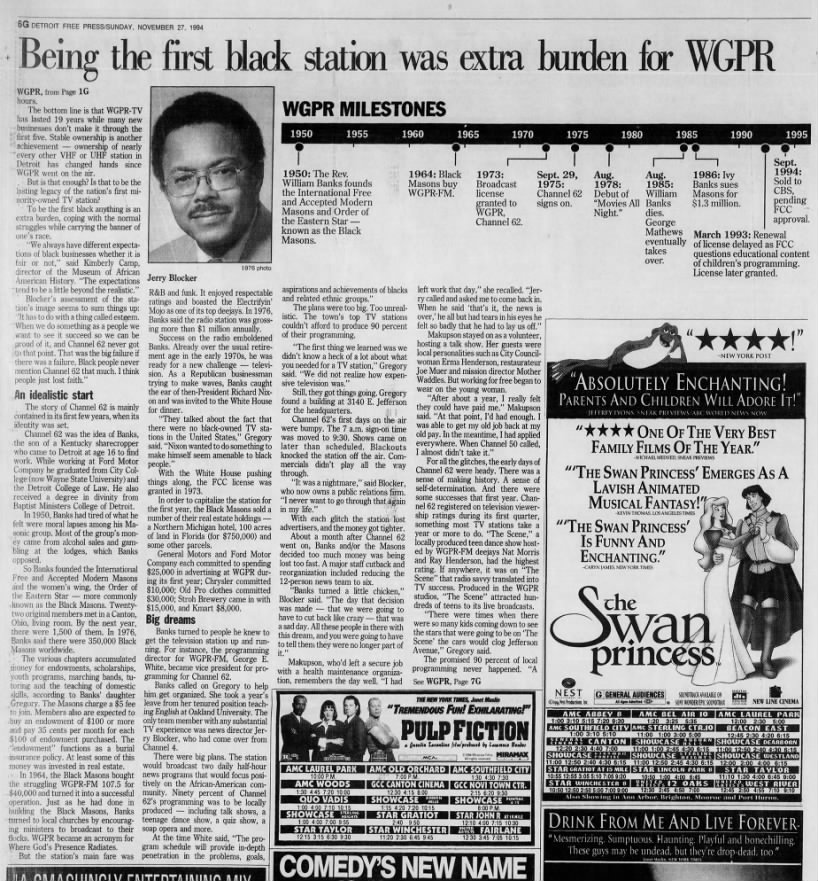 Being the first black station was extra burden for WGPR