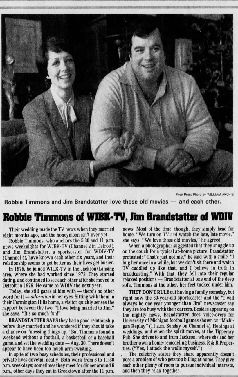 Robbie Timmons of WJBK-TV, Jim Brandstatter of WDIV