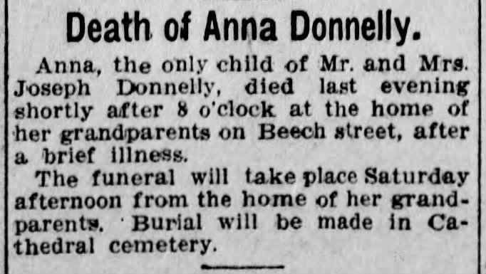 Death of Anna Donnelly
