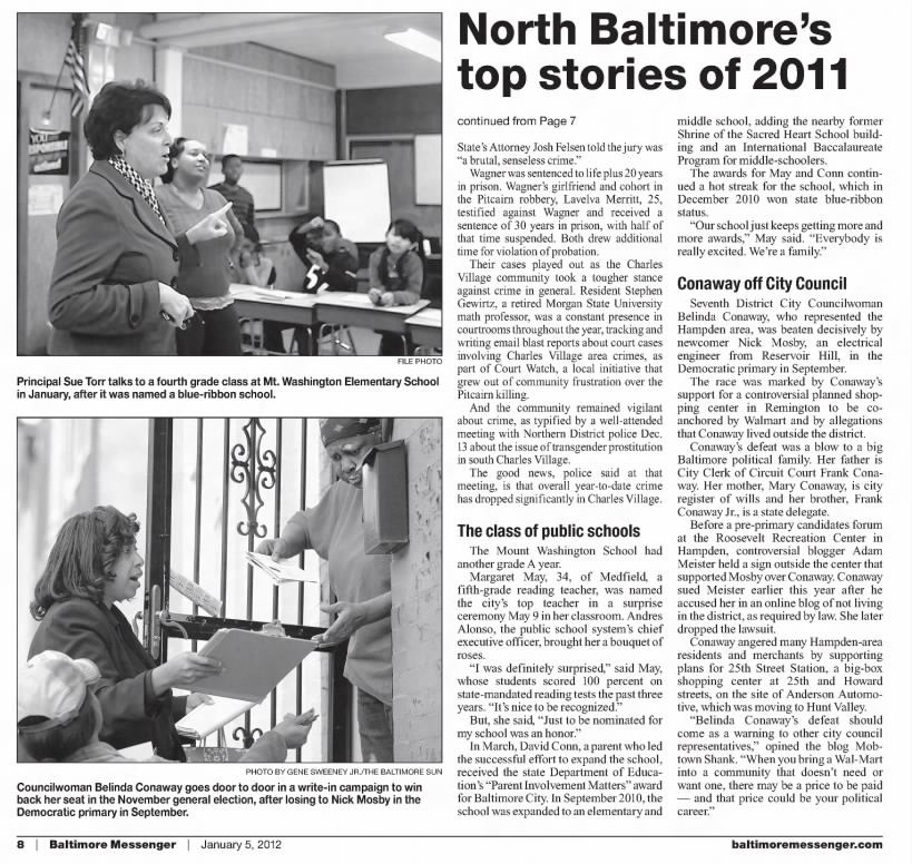 North Baltimore's top stories of 2011