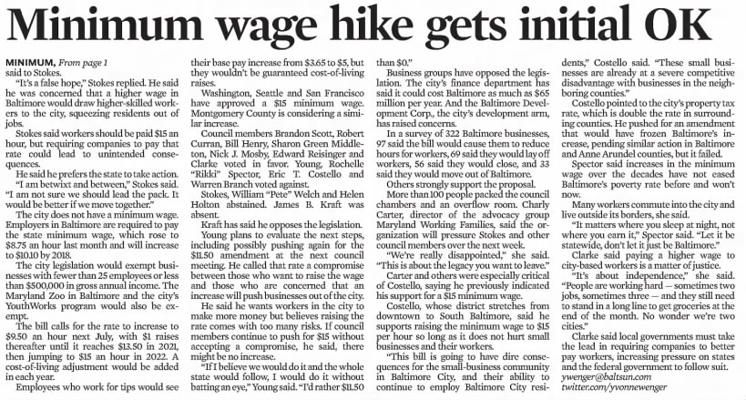 Minimum wage hike gets initial OK