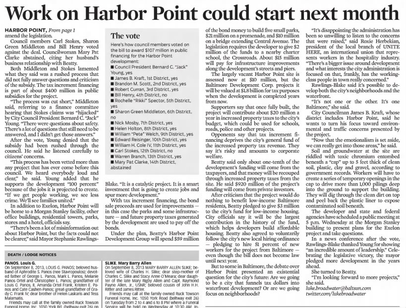 Work on Harbor Point could start next month
