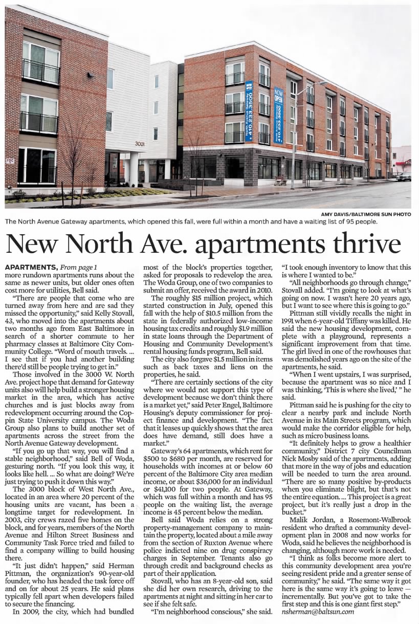 New North Ave. apartments thrive