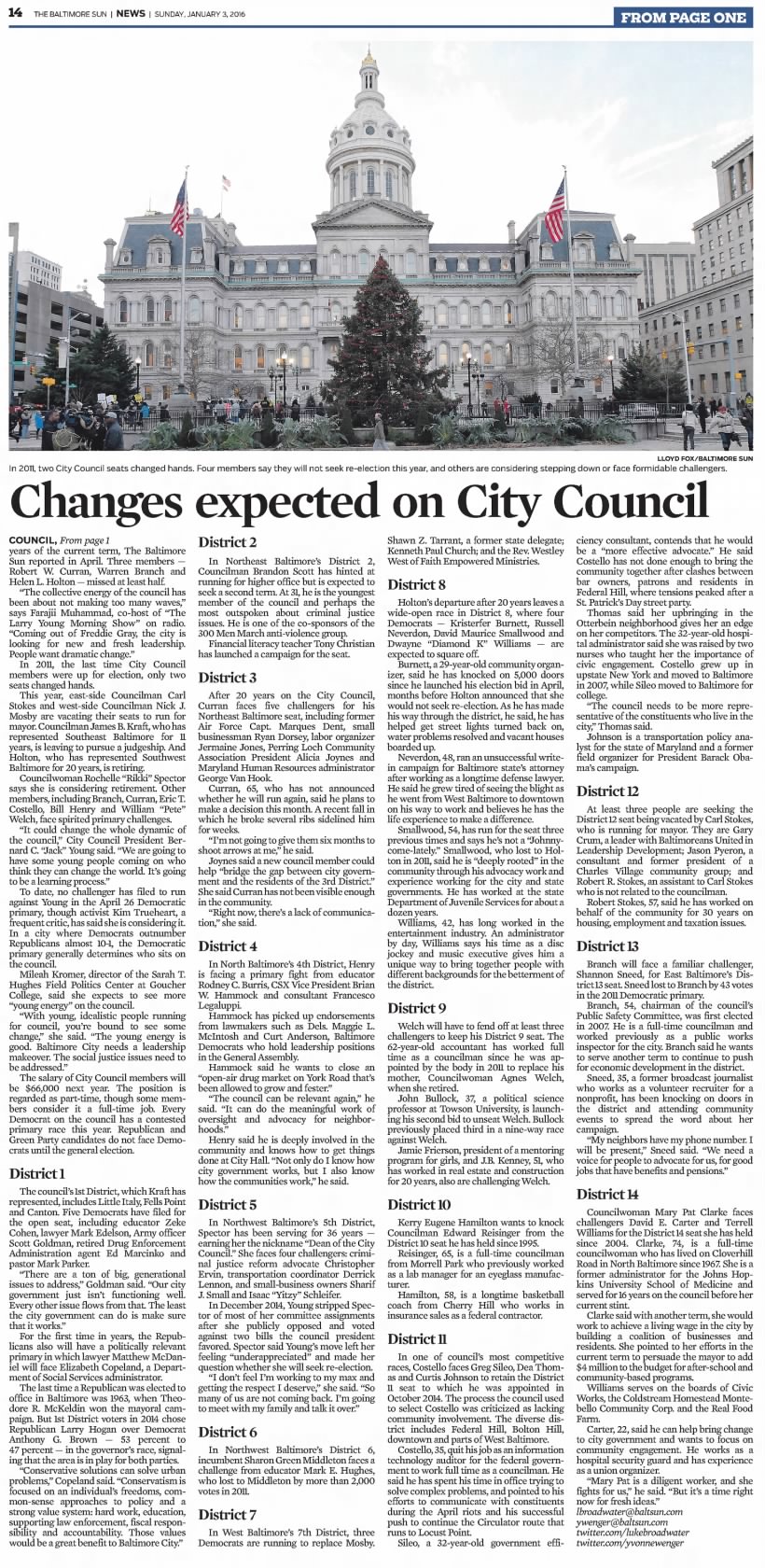 Changes expected on City Council