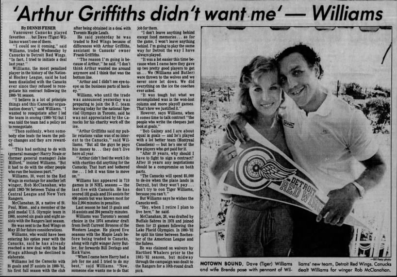 'Arthur Griffiths didn't want me' - Williams