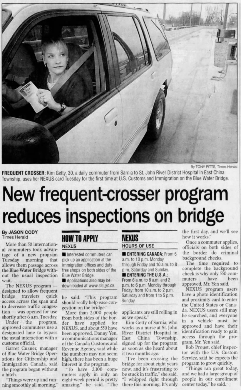 New frequent-crosser program reduces inspections on bridge