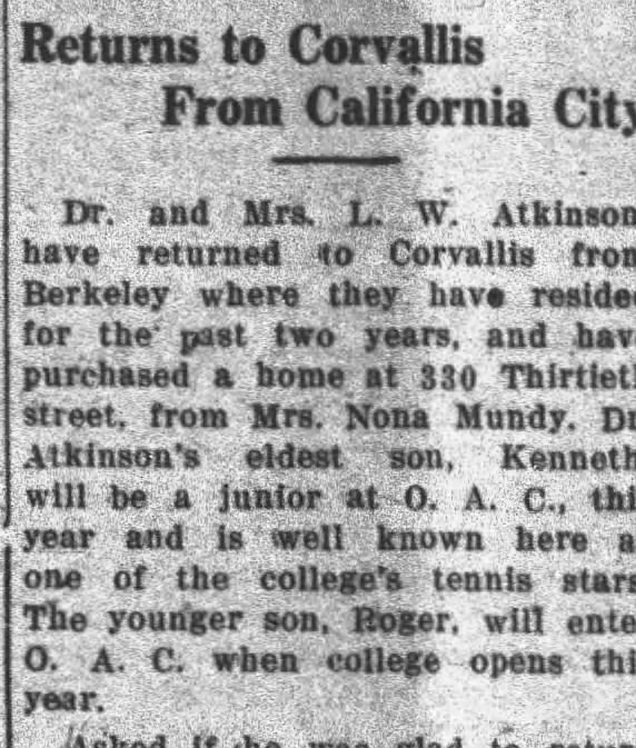 Corvallis Gazette Times
8-29-1925
