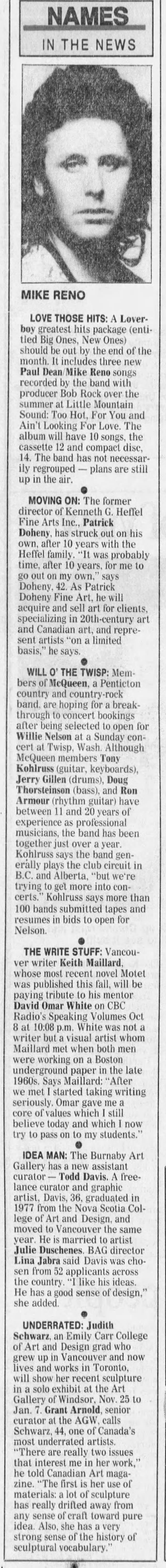 The Vancouver Sun Sep 1989
