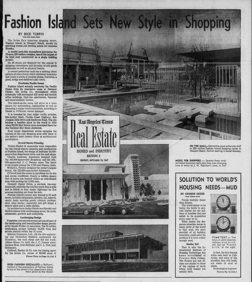Fashion Island Sets New Style in Shopping