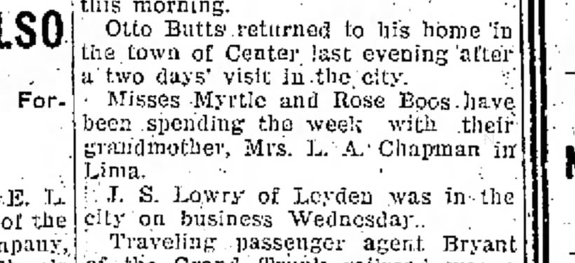 12/29/1905 Janesville Daily Gazette - Girls visit grandmother