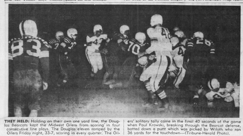 Paul Krowski - Football Game
Casper Star Tribune - Sep 9, 1956