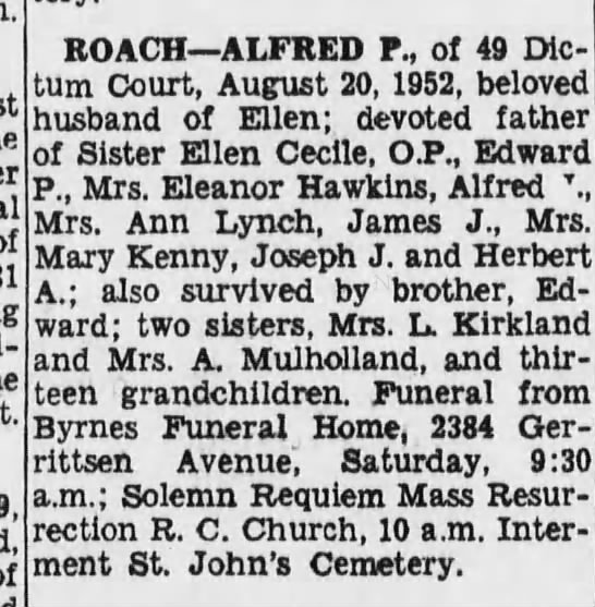 Obituary of my grandfather.