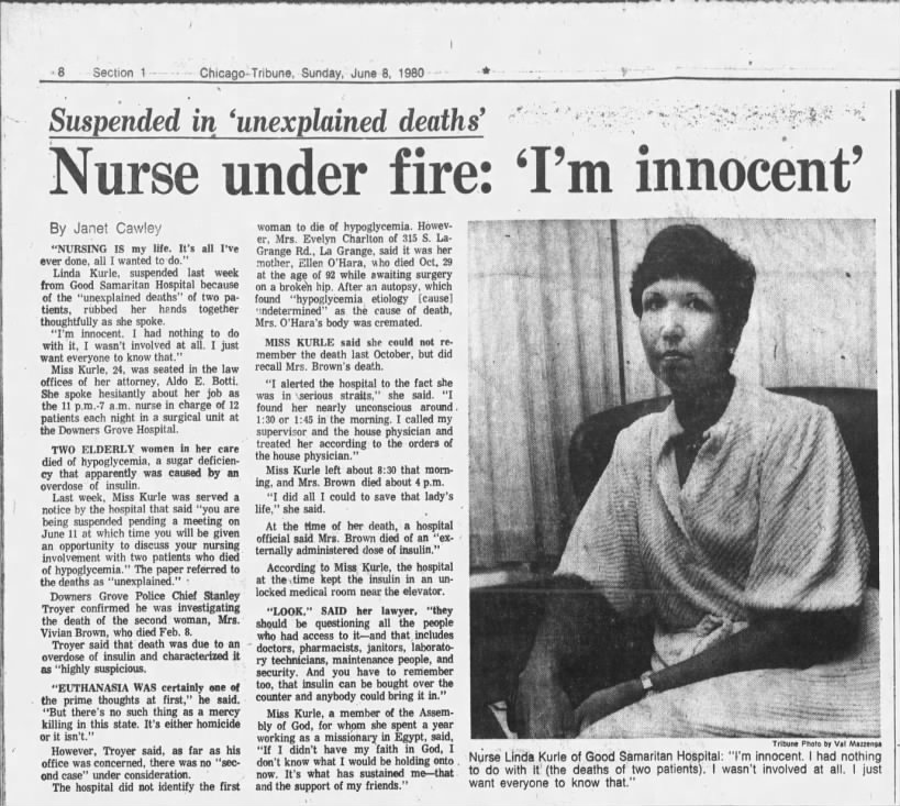 Linda's Euthenasia Concern -Chicago Tribune 6-8-80