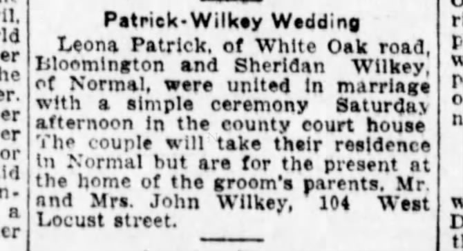 Patrick/Wilkey Wedding