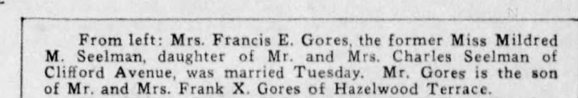 Mildred gores married
