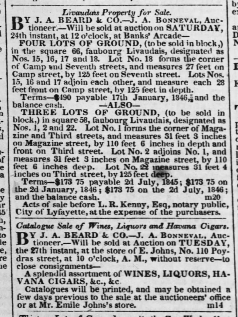 22 May, 1845 Times-Picayune