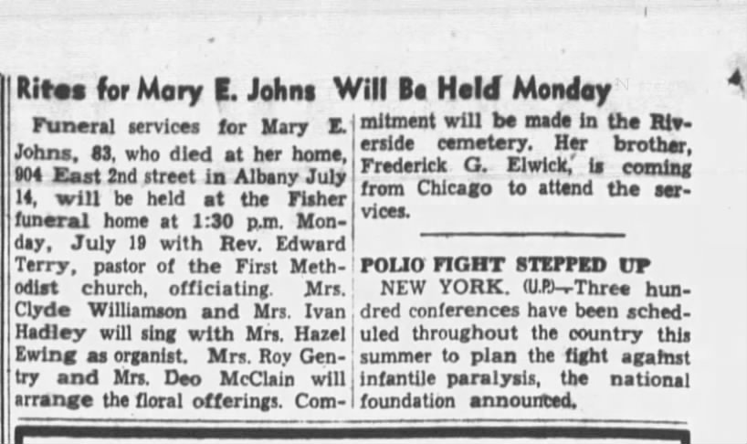 It’s a different Mary E Johns 07-15-1948