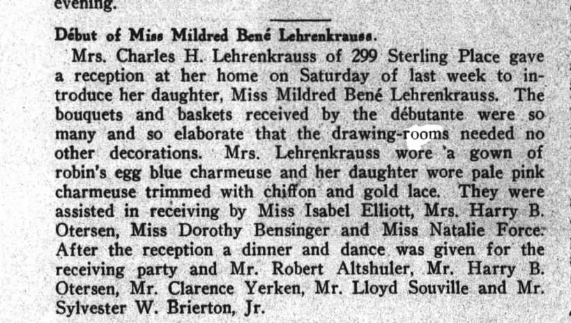 1913-12-13 Debut Mildred B.L.