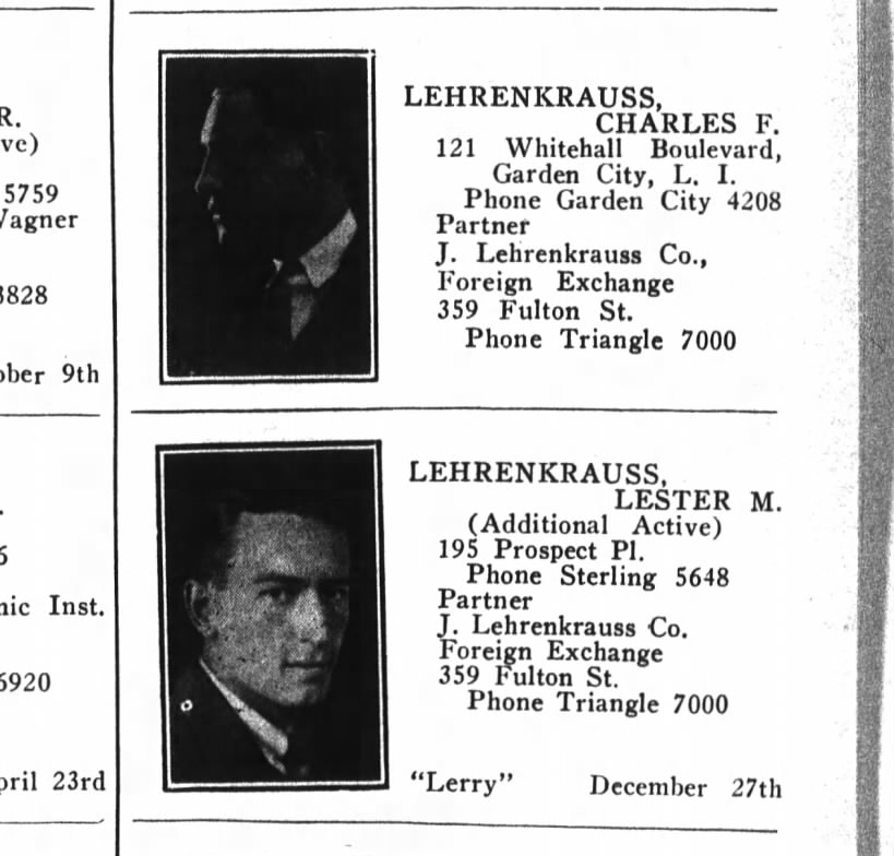 1927-8-20 BDE Rotary Club Lester L. = "Lerry" and Charles F.