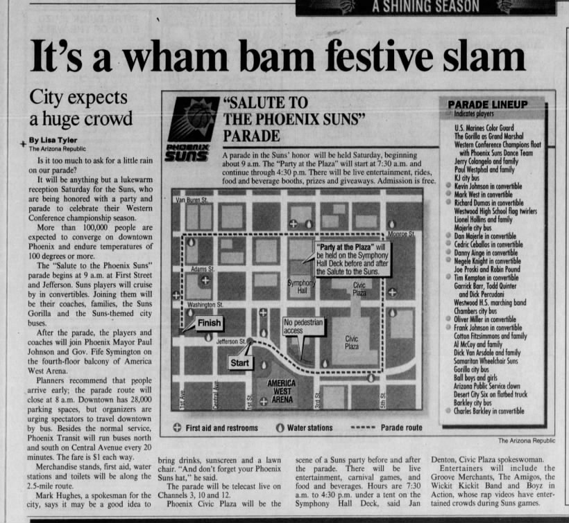 "It's a wham bam festive slam" (Jun 25, 1993)