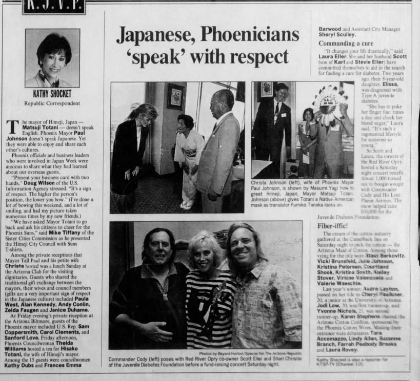"Japanese, Phoenicians 'speak' with respect" (Jun 07, 1993)