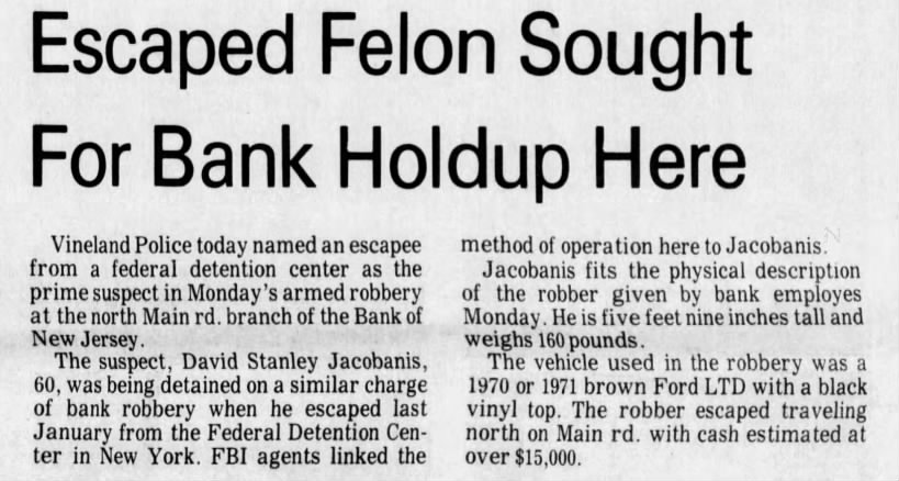 Jacobanis robbery (9 June 1971)