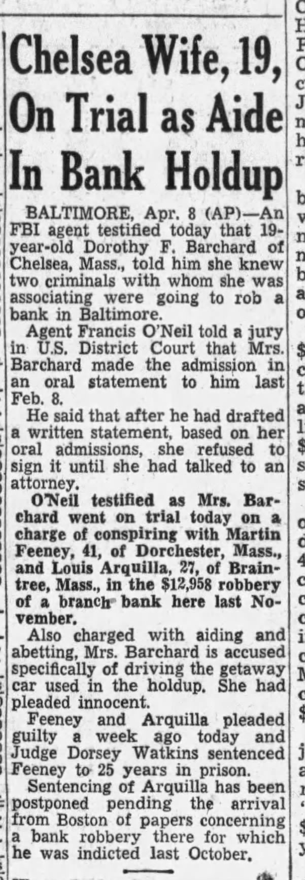 FBI testimony Barchard (9 April 1957)