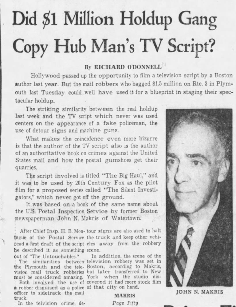 Makris TV script (19 Aug 1962)