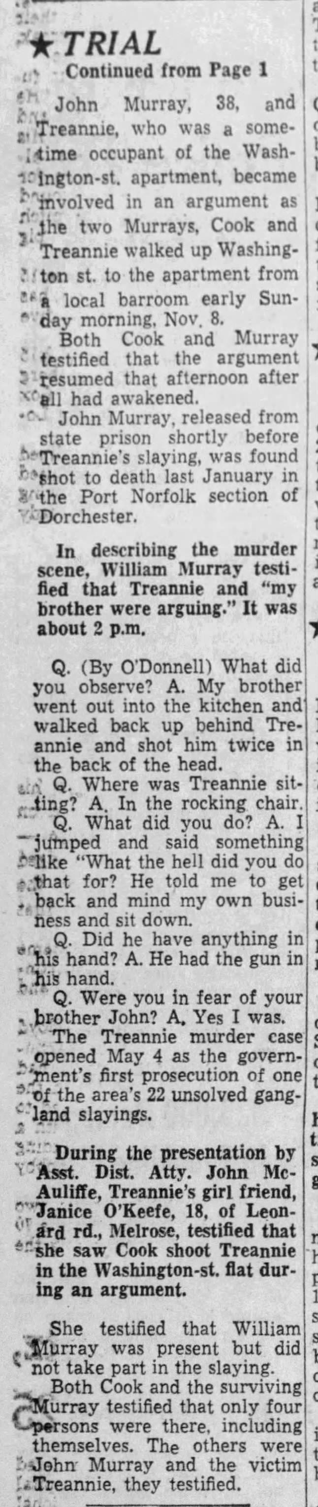 Treannie trial (15 May 1965)