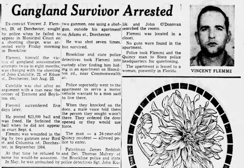 Jimmy Flemmi Arrested (19 Nov 1965)