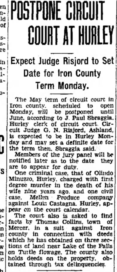 Ironwood Daily Globe, 11 May 1939, page 1