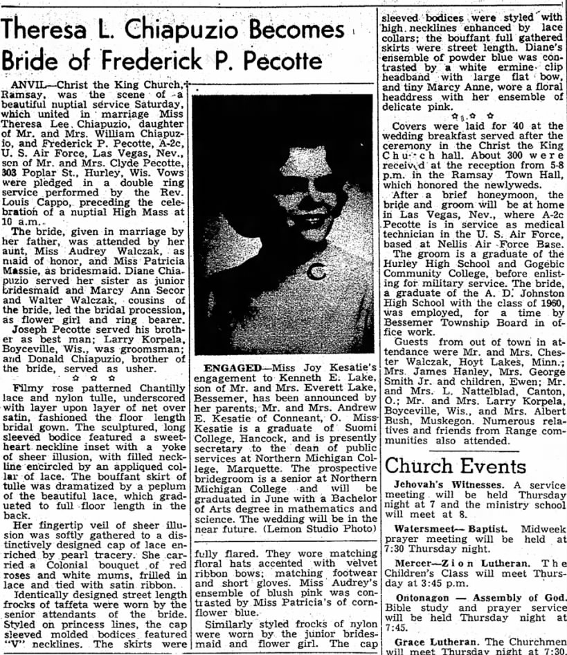 Ironwood Daily Globe, Feb17,1962, page fifteen